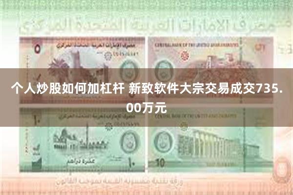 个人炒股如何加杠杆 新致软件大宗交易成交735.00万元
