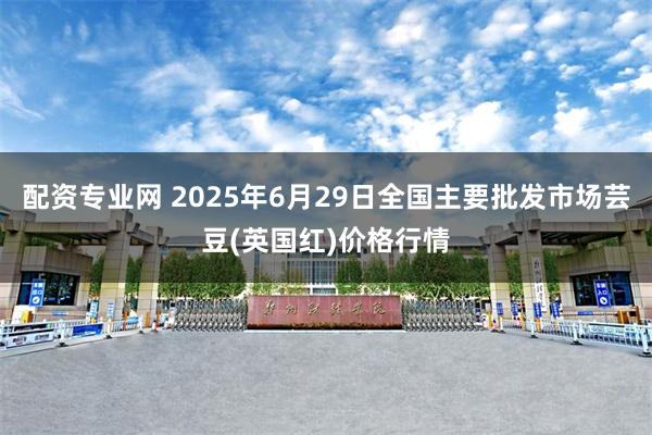 配资专业网 2025年6月29日全国主要批发市场芸豆(英国红)价格行情